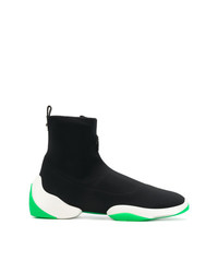 schwarze hohe Sneakers von Giuseppe Zanotti Design