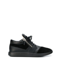 schwarze hohe Sneakers von Giuseppe Zanotti Design