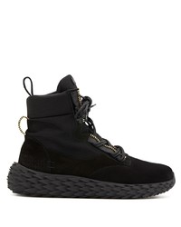 schwarze hohe Sneakers von Giuseppe Zanotti