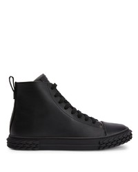 schwarze hohe Sneakers von Giuseppe Zanotti