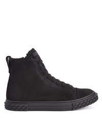 schwarze hohe Sneakers von Giuseppe Zanotti