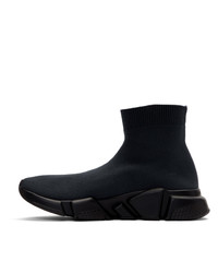 schwarze hohe Sneakers von Balenciaga