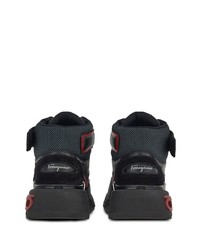schwarze hohe Sneakers von Ferragamo