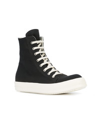 schwarze hohe Sneakers von Rick Owens DRKSHDW