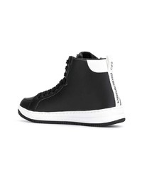 schwarze hohe Sneakers von Ea7 Emporio Armani