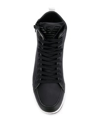 schwarze hohe Sneakers von Ea7 Emporio Armani