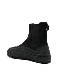 schwarze hohe Sneakers von Jil Sander