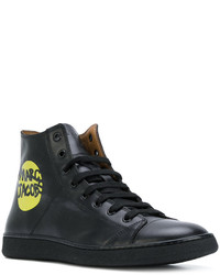 schwarze hohe Sneakers von Marc Jacobs