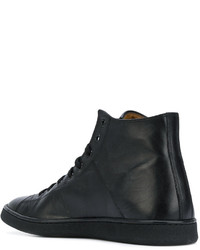 schwarze hohe Sneakers von Marc Jacobs