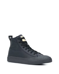 schwarze hohe Sneakers von Diesel