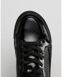 schwarze hohe Sneakers von Asos