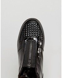 schwarze hohe Sneakers von Asos