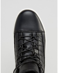 schwarze hohe Sneakers von Asos