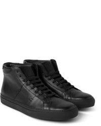 schwarze hohe Sneakers