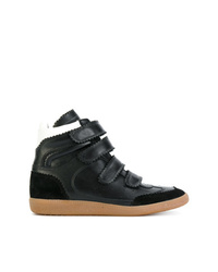 schwarze hohe Sneakers von Isabel Marant