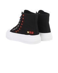 schwarze hohe Sneakers von Ital-Design