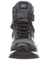 schwarze hohe Sneakers von Jonny's