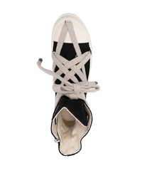 schwarze hohe Sneakers von Rick Owens DRKSHDW