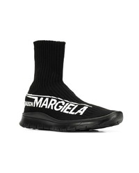 schwarze hohe Sneakers von Maison Margiela