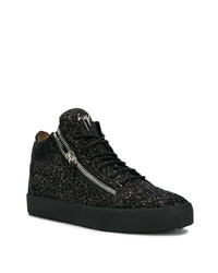 schwarze hohe Sneakers von Giuseppe Zanotti