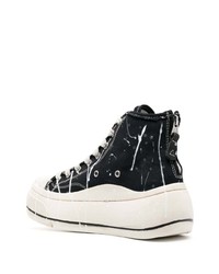 schwarze hohe Sneakers von R13