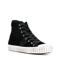 schwarze hohe Sneakers von Philippe Model