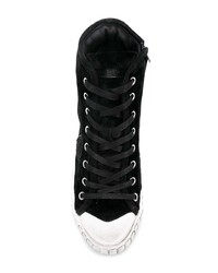 schwarze hohe Sneakers von Philippe Model