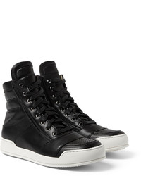 schwarze hohe Sneakers von Balmain