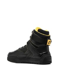 schwarze hohe Sneakers von Fendi