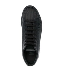 schwarze hohe Sneakers von Moschino