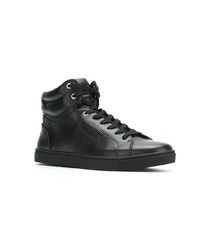 schwarze hohe Sneakers von Dolce & Gabbana