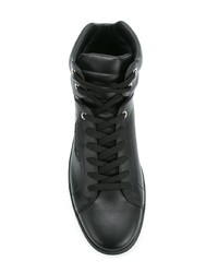 schwarze hohe Sneakers von Dolce & Gabbana