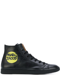 schwarze hohe Sneakers von Marc Jacobs