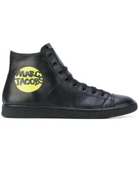 schwarze hohe Sneakers von Marc Jacobs