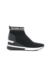 schwarze hohe Sneakers von MICHAEL Michael Kors