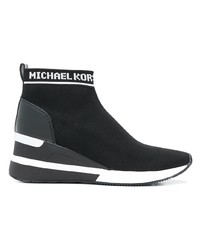 schwarze hohe Sneakers von MICHAEL Michael Kors