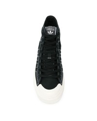 schwarze hohe Sneakers von adidas