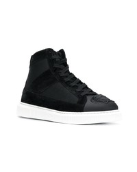 schwarze hohe Sneakers von Versace