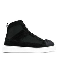 schwarze hohe Sneakers von Versace