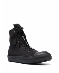 schwarze hohe Sneakers von Rick Owens