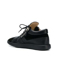 schwarze hohe Sneakers von Giuseppe Zanotti Design