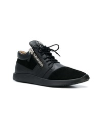 schwarze hohe Sneakers von Giuseppe Zanotti Design