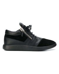 schwarze hohe Sneakers von Giuseppe Zanotti Design