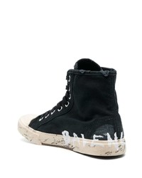 schwarze hohe Sneakers von Balenciaga