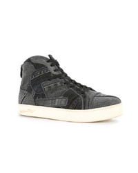 schwarze hohe Sneakers von Roar