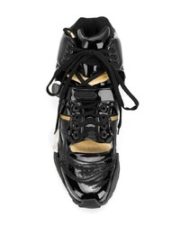 schwarze hohe Sneakers von Maison Margiela