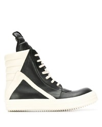 schwarze hohe Sneakers von Rick Owens