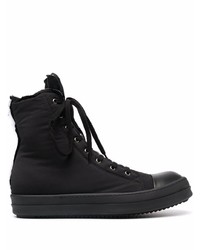 schwarze hohe Sneakers von Rick Owens