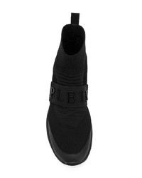 schwarze hohe Sneakers von Philipp Plein