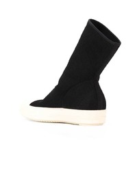 schwarze hohe Sneakers von Rick Owens DRKSHDW